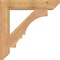 Ekena Millwork Balboa Slat Smooth Bracket, Western Red Cedar, 3 1/2"W x 22"D x 22"H BKT04X22X22BOA06SWR - alternate 3